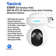 Reolink E560P (E1 Outdoor PoE) 8MP4K PTZ 3X Optical Zoom with Auto Tracking and Smart Detection