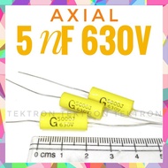 Axial 5nF 630V Metalized Polyester 5000, +- 4n7, 472