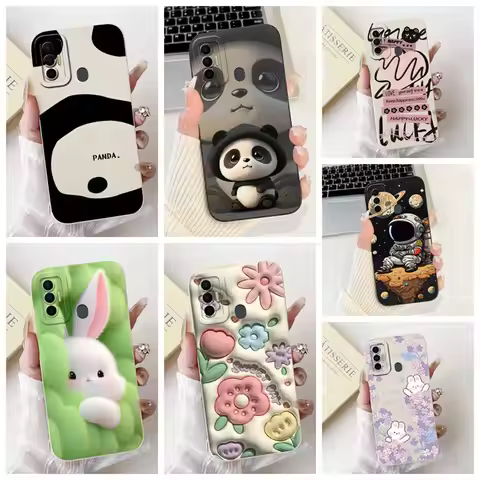 Casing For Tecno Spark 7 CG6 7P CG7 7Pro CG8 Back Cover For Tecno Spark 7 Pro Case Fashion Cute Cat