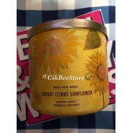 Bath And Body Works 3 Wick Candle Bright Citrus Sunflower