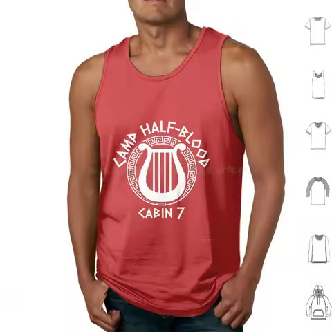 Cabin 7 Camp Half-Blood Tank Tops Vest Sleeveless Camp Half Blood Pjo Hoo Toa Will Solace Percy Jack