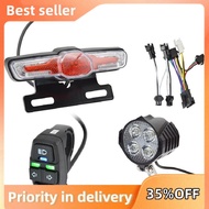 E-Bike Headlight Tail Light Sets Electric Bicycle 24V-48V Light Group Horn Tail Light Brake Light Tu