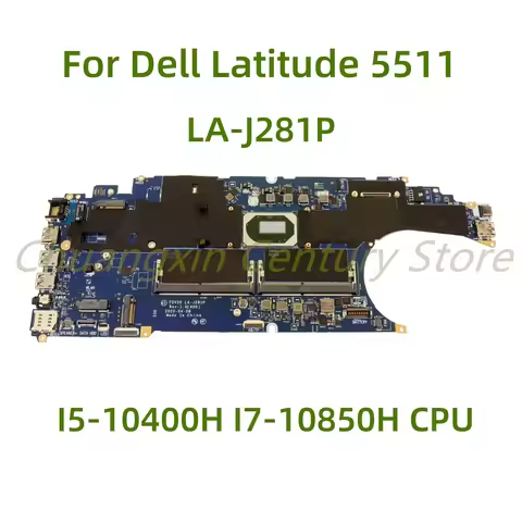 Suitable for Dell Latitude 5511 laptop motherboard LA-J281P with I5-10400H I7-10850H CPU 100% Tested