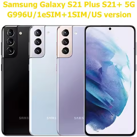Samsung Galaxy S21 Plus S21+5G Smart Android Phone 6.7-inch Samsung Smartphone 4800mAh 25W 64MP NFC 