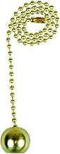 Lamp Pull Chain, Brass Ball, 12-In. -60314