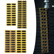 Dumbbell and Barbell Sticker Set Clearly Marked Weights from 10LB to 100LB Range