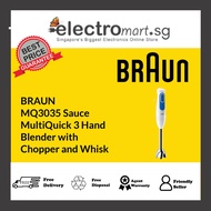BRAUN  MQ3035 Sauce MultiQuick 3 Hand  Blender with  Chopper and Whisk