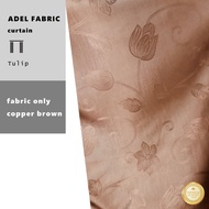 ADEL FABRIC Tulip 126” Cut to Length Blackout Curtain Fabric / Kain Langsir Blackout Bidang 126" / Langsir Corak Bunga