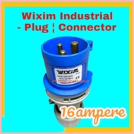 Wixim Industrial Plug - Connector 16A, BIR REGISTERED ® ◎ ♒ ❐