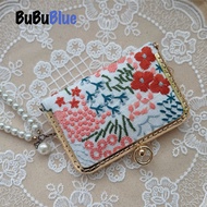 BUBUBLUE Vintage Card Holder Women 9 Card Slots Credit Card Traffic Card Card Case Business Multi-fu