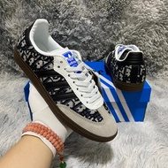 DO DR D1or DO x AD Adi Originals Samba OG "Christian Dior" ST8866 "Joint Light Gray Black Embroidery