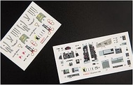 Les Kit 1/48 McDonnell Aircraft F-4B Phantom 2 Interior 3D Decal (for Tamiya) Plastic Model Decal RS
