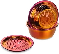 3 Pcs/Set Vegetable Slicer Drain food Vegetable Cutter Peeler with Drain Basket Multi-functional Fru