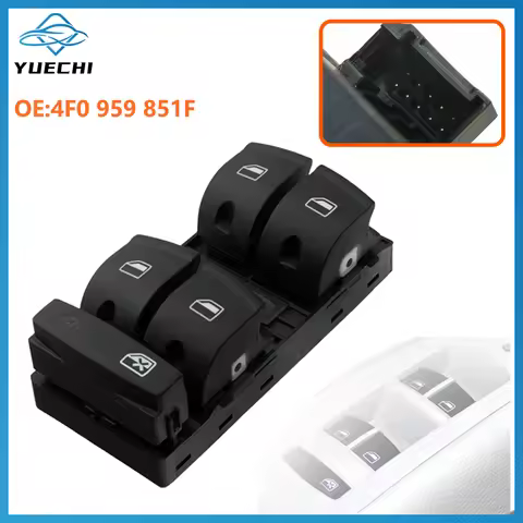 High Quality Electric Power Panel Window Master Control Switch Button For Audi A3 8P SPORTBACK A6 4F
