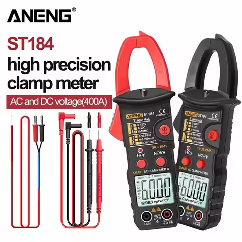 ANENG ST184 Digital Multimeter Clamp Meter True RMS 6000 Counts Professional Measuring Testers AC/DC