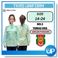 Kemeja TKRS No.3 Lengan Panjang Uniform Persatuan Kokurikulum Tunas Kadet Remaja Sekolah Original Ba