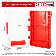 WHUEAL5 Drill Bit Storage Case Portable 6.35mm Hex Drill Bit Case 5 Sizes Water Resistant PVC Detach