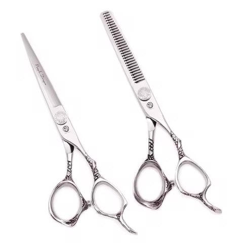 Hairdressing Scissors Professional 6" JP Stainless Hair Scissors Rainbow Hair Cutting Scissors Barbe