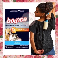 Bounce Anti Wrinkle Pet Lint Hair Fabric Softener Dryer Sheets / Pet Hair Removal Dryer Sheets