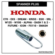 C70 EX5 PLUG SPANNER SPANNAR BUKA PLUG OPENER BOX- DREAM KRISS EGO SRL WAVE W125 W100 ALPHA DASH FUT