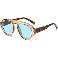 willochra Retro Pilot Sunglasses Women Fashion Gradient Shades UV400 Men Leopard Champagne 70s Sun G