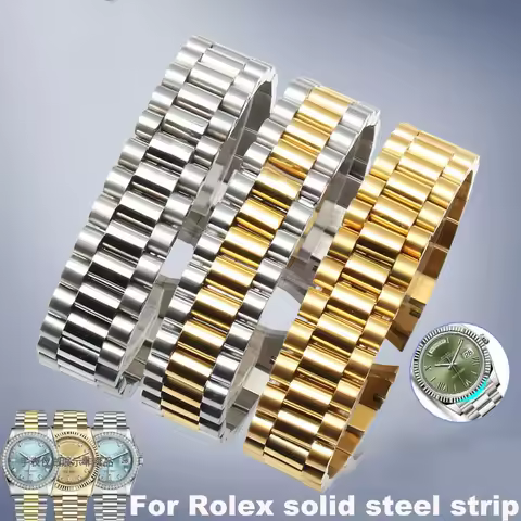 Watch Band For Rolex DATEJUST DAY-DATE OYSTERPERTUAL DATE Stainless Steel Strap Watch Accessories 13