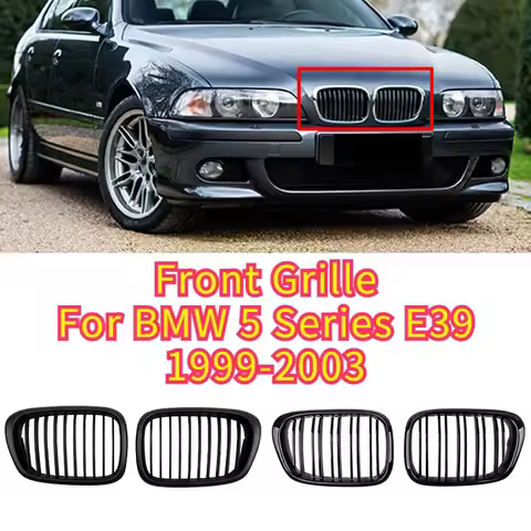 for 1999-2003 BMW 525i M5 Car Front Grille 520i 530i 535i 530d 525td 523i 5 Series Facelift Grill Bl