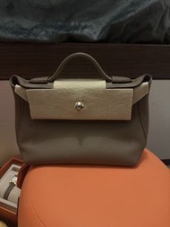 Hermes Mini 2424 大象灰銀扣 K stamp