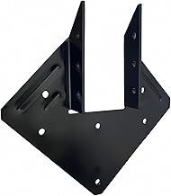 12 Pcs Black Hurricane Tie, 13 Gauge(Thickness 2.2mm) Joist Hangers, Fit 2x4,2x6 Truss to Rafter Con