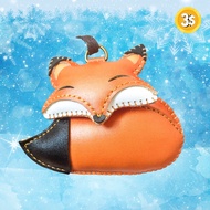 Fox keychain - Synthetic leather keychain