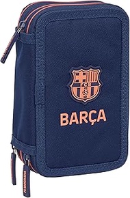 F.C.BARCELONA 2nd Team School Pencil Case with 37 Useful Utensils, Pencil Case for Children, Ideal f