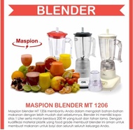NEW!!! MASPION MT-1206 BLENDER PLASTIK / Pelumat MT1206