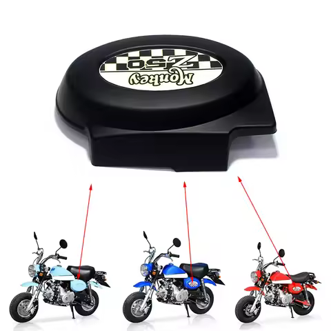 Z50 Plastic Battery Side Cover Matte Black With Sticker For Honda Monkey Z50 Z50A Z50J Z50R Mini Tra
