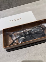 近全新美品 TAVAT 消光黑系列 紳士眼鏡