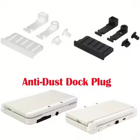 Silicone Anti-Dust Plug Earphone jack Charging Dock Dust Proof Protector Cap for NS New 3DS XL/LL 3D