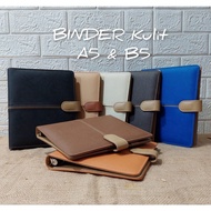 A5, B5 Leather Binder, College Binder, Binder Cover, A5 Binder Ring 6, Ring 20, B5 Ring 26, Binder B