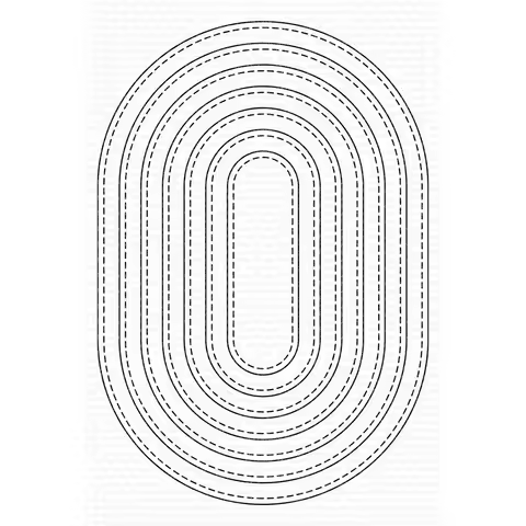 2024 AliliArts Metal Cutting Dies Stitched Oblong STAX diy Scrapbooking Photo Album Decorative Embos