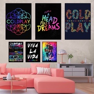 Aesthetic decoration Band Coldplay Vintage Poster Chris Martin