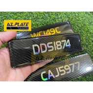 Nombor Plate Tanam Original Carbon Fiber /plate motor murah/plate motor tanam/plate nvx/plate y15/no