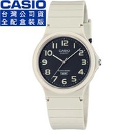 【柒號本舖】CASIO 卡西歐薄型石英錶-米白 # MQ-24UC-8B (原廠公司貨)