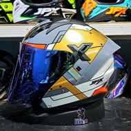 JPX NOVA X V2 HELMET N5 ESCAPE HALF FACE DOUBLE VISOR ORIGINAL SNI DOT
