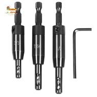 3 PCS Self Centering Drill Bit Set 3/32inch, 7/64inch,1/8inch, Bit,Self-Centering Hinge Drill Bit