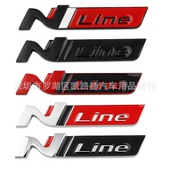 Suitable for New Style Hyundai Elantra Nline Sports Version Car Logo Body Modification N Logo Metal 