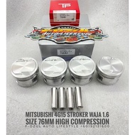 TRIM Custom Piston Mitsubishi 4G15 Stroker Waja 1.6 High Compression 76mm