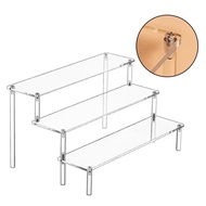 【AMANDA】1-3 Layers Acrylic Display Stand Perfume Figurine Transparent Storage Rack