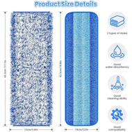 6 Pcs Suits Mop Replacement Pads for Bona Mop Series Reusable Mop Pads Includes 4pcs Microfiber Dust