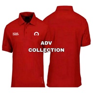 MERAH Men's Short Sleeve Red Home Credit T-Shirt