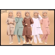 [JUBAH SELUAR MUSLIMAH KANAK-KANAK] SUIT ZAKIYA KIDS HASNURI READY STOCK