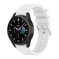 全城熱賣 - 適用於三星 Galaxy Watch5/Watch5 pro 官方款硅膠錶帶（白色）