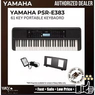 Yamaha Keyboards PSR-E383 61-Keys Portable Beginner Keyboard Package (E383/ PSRE383/ PSR383)
